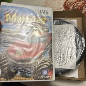 Monster 4x4: World Circuit (Nintendo Wii, 2006) W/ Wheel Complete New Open Box - Picture 1 of 10