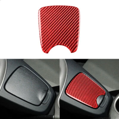 Para Toyota Prius 2012-2015 Consola de fibra de carbono roja Caja de almacenamiento Panel Cubierta Borde Foto 1 de 4