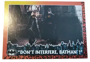 Tarjeta coleccionable 1992 Topps Batman Returns #83 Don't Interfere, Batman (H5 - Imagen 1 de 2