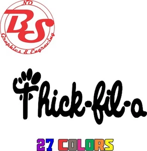 Thick Fil A Bold Decal Funny JDM Humor Adult Girl XXX Sexy Booty Thighs noBS - Picture 1 of 1