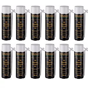 12x Adapterschaum 2K B2 Zargenschaum Schnellschaum PU Schaum je 400ml - Bild 1 von 3