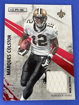 2010 Rookies Stars Marques Colston Patch Relic /175 New Orleans Saints - Image 1 of 2