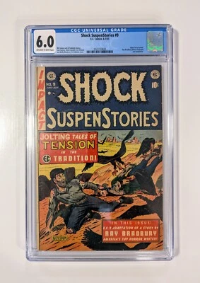 Shock SuspenStories #9 (EC 1953) CGC 6.0 OW/W Classic PCH Pre-Code Horror Cover! - Image 1 of 2