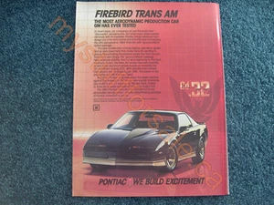1984 PONTIAC FIREBIRD TRANS AM article / ad - Bild 1 von 1