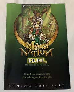 2000 MAGI NATION Duel CCG one-fold promo ~ 7x10 ~ strong creasing - Picture 1 of 3