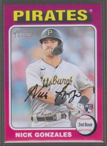 2024 Topps Heritage #318: Nick Gonzales(RC) - Picture 1 of 1