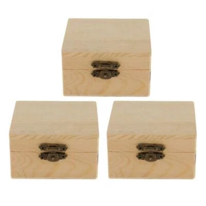 Holz Schmuckkästchen für Kinder zum Dekorieren und Gestalten (Schachtel mit 3 - Bild 1 von 12