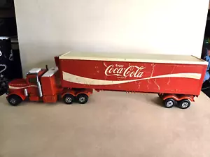 Vintage Matchbox Super King Coca-Cola K-17 Peterbilt 1978 Truck & Trailer - Picture 1 of 9