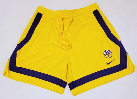 NIKE Los Angeles Sparks WNBA yellow practice shorts size Adult MEDIUM DD9268-728 Cover