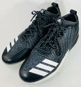 "NEW" Adidas Boost Icon 3 Metal Baseball Cleats Knit Black DB1793 Men Size 11.5 - Picture 1 of 4