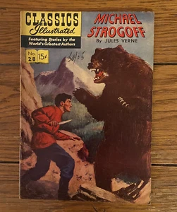 Vintage KLASSIKER ILLUSTRIERT MICHAEL STROGOFF Comic Buch Nr. 28 1946 Goldenes Zeitalter - Bild 1 von 3