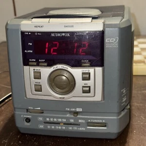 AUDIOVOX AM/FM Alarm Clock Radio CD Player CD1162 September 1999 Working - Picture 1 of 11