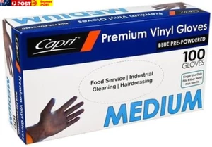Powdered Vinyl Gloves (Pack of 100) - Picture 1 of 3
