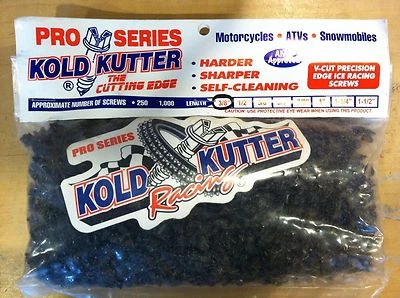 KOLD KUTTER СНЕГОХОД ТРЕК ЛЬДА ГВОЗДИКИ/ВИНТЫ 250 УПАКОВКА 1/2» #8 МОТОЦИКЛА ATV  - Изображение 1 из 4