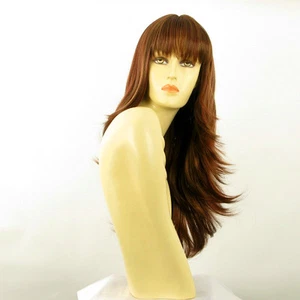 Perruque femme longue Châtain Cuivré Méché Blond Clair/rouge KENTA 33H130 - Imagen 1 de 8