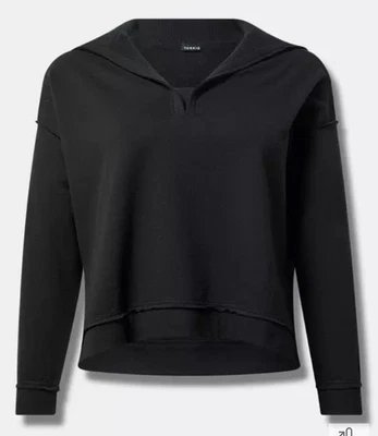 Torrid V Neck Super soft Sweatshirt Size 00 (10) Medium Cropped - Image 1 of 4