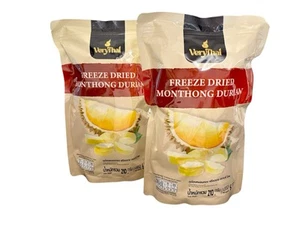 Thai Frucht Snack King Durian Monthong gefriergetrocknet natürlich vegan gesund 420g - Bild 1 von 7