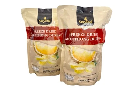Thai Fruit Snack King Durian Monthong Freeze Dried  Natural Vegan Healthy 420g - Image 1 of 4