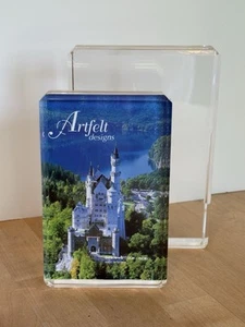 Vintage Lucite Acrylic Picture Frames Artfelt Designs 1980’s Asymmetrical Taiwan - Picture 1 of 5