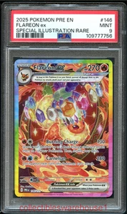 Pokemon Prismatic Evolutions Flareon ex 146 PSA 9 - Picture 1 of 2