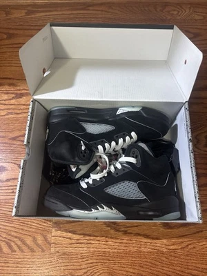 USED Air Jordan 5 Retro OG GS Black Metallic Reimagined HF3976-001 SIZE 6.5Y - Image 1 of 4