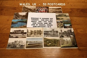 WALES, UK - 53 Postkarten /Pembrokeshire, Castles, St. Davids, Snowdon, Legends  - Bild 1 von 4