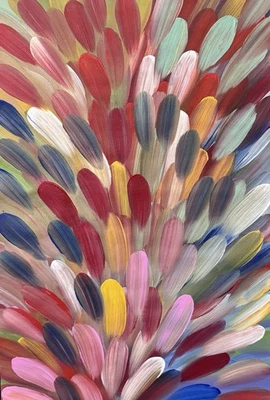 Esther Haywood Petyarre 💕Arte aborigen certificado de autenticidad suministrado. 92cm X 62cm. EH611 Foto 1 de 4