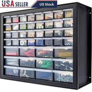 Multi-Purpose Storage Organizer Cabinet W/ Stackable Drawers Small Parts & Tools - Picture 1 of 7