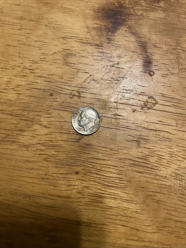 Moneda de diez centavos P Roosevelt 1987 circulada buen estado moneda de Estados Unidos coleccionable Foto 1 de 1