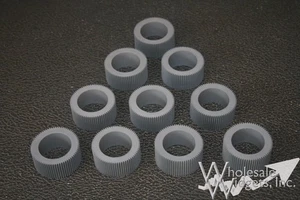 10 Grey Pickup Rollers Compatible With Riso 035-14303 Feed Tires For Risograph - Picture 1 of 8