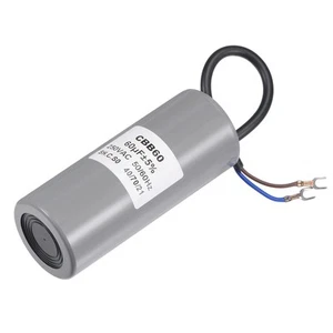 CBB60 Run Capacitor 60uF 250V AC 2 Wires 50/60Hz Cylinder Motor Running Capac... - Picture 1 of 6