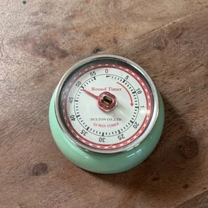 Dulton Co. Ltd. 55 Minutos Temporizador Redondo Verde Menta Base Magnética Diseño Retro - Imagen 1 de 3