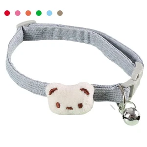 Cord Haustier-Halskette Verstellbar Katzenhalsband Hundespaziergang - Picture 1 of 17