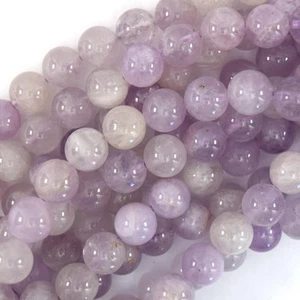 Natural Light Purple Amethyst Round Beads 15.5" Strand 6mm 8mm 10mm S1 - Picture 1 of 2