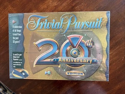 NEW TRIVIAL PURSUIT 20TH ANNIVERSARY Edition Family Board Trivia Game New /Seal - Image 1 of 3