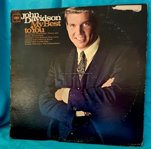 John Davidson - My Best To You (1967 Vinyl LP 33RPM) Good + to VG Condition - Picture 1 of 6
