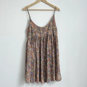 Natural Life Gigi Babydoll Swing Kleid Gr. L Mini Blumen Boho Festival Strand Tank - Bild 1 von 11