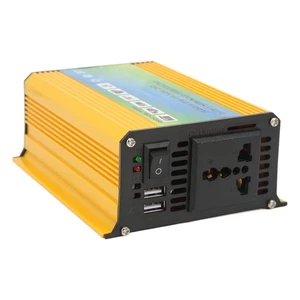 Yellow 300W 12V To 220V ABS With Dual USB Ports Modified Wave - Picture 1 of 24