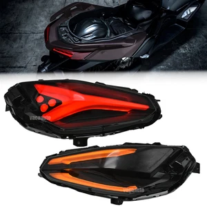 LED Rear Tail Light For Yamaha XMAX 300 2024 with Running Brake Turn Signal Lamp - Picture 1 of 9