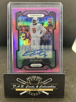2023 Panini Prizm #301 BJ Ojulari Rookie Autographs Prizm Pink Auto Cardinals - Image 1 of 2