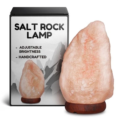 Himalayan Salt Rock Lamp with Dimmer – Hand-Carved Himalayan Salt Lamp 5.5–7 ... - Image 1 of 4