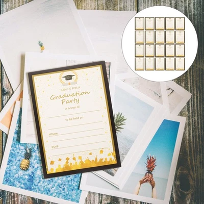  20 Pcs Invitations Cards Grad Congrats Announcements Party Supplies - Image 1 of 4