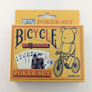 Bicycle BE@RBRICK Playing Cards Poker Set 1 Deck + 5 Dice Rare Japan Brand New - Picture 1 of 6