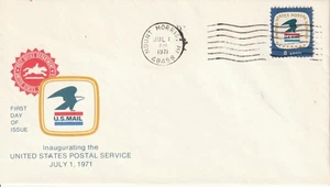 1396 8 cent Postal Service 7-1-71 FDC First Day Mount Morris Michigan - Picture 1 of 1