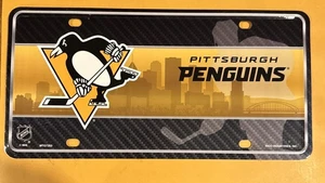 PITTSBURGH PENGUINS TARGA IN METALLO - Foto 1 di 1