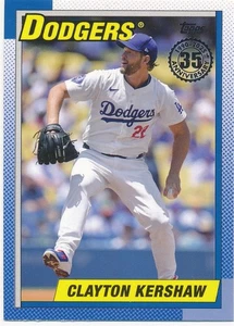 Clayton Kershaw 2025 Topps 35th Anniversary #T90-61 Los Angeles Dodgers Mint - Bild 1 von 2