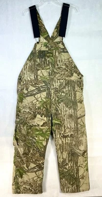 Vintage Spartan Realtree MENS 42x34 Hunting Overalls Camo Adjustable Outdoor USA - Image 1 of 4