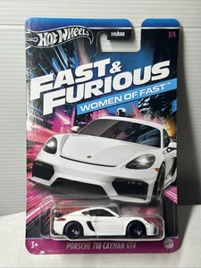 Hotwheels 1/64 🇨🇵 Fast and Furious , Women of Fast #3/5 Porsche 718 Cayman Gt4 - Foto 1 di 7