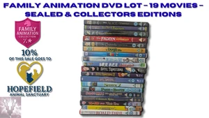 19 Family Animation DVD Lot Disney Pixar Dreamworks Scooby-Doo Frozen Shrek - Picture 1 of 24