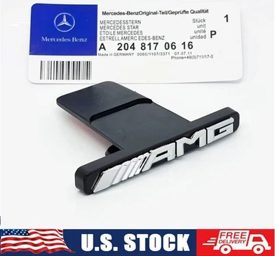 Front Grille Adhesive Badge Radiator Fit For Mercedes-Benz GT63 C63 S63 AMG C300 - Image 1 of 4
